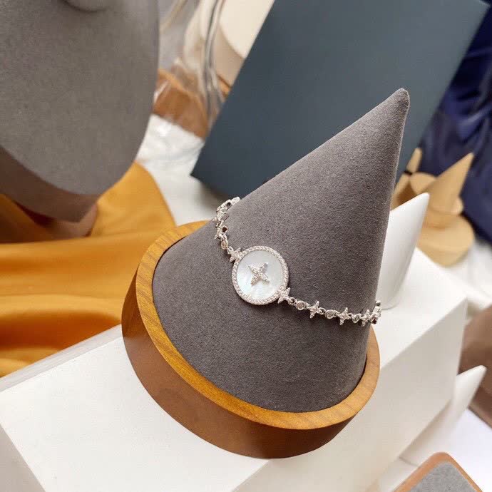 APM Monaco Silver Bracelet with Diamond Accents